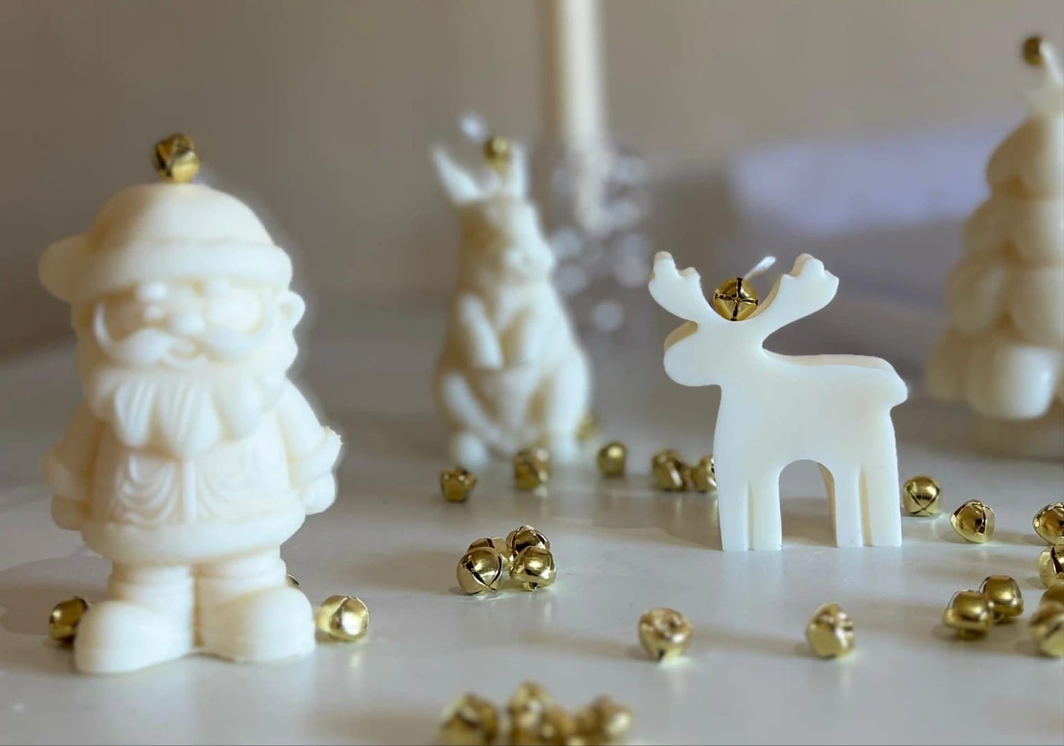 Christmas themed candles